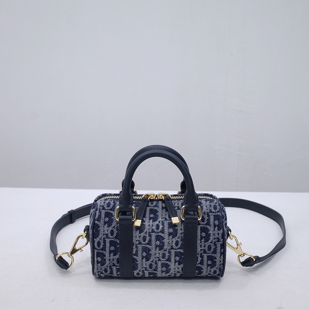 Dior Groove 17 Mini Bag Blue Denim Dior Oblique Jacquard